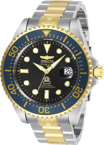Orologio Invicta Aviator 33033 Uomo – Quarzo, Cassa 50 Mm In Acciaio, Cinturino Silicone Nero