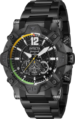 Invicta Aviator store Chronograph Quartz Black Dial Stainless Steel Men's Watch 22806