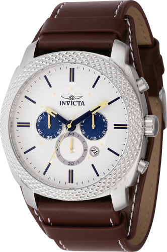 Invicta Men's Watch 1460 offers Black Leather With Flame Fusion Dial