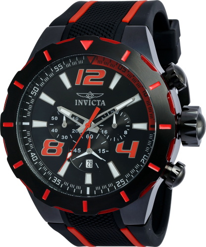 Invicta S1 Rally Multi-Function Black Dial Black Polyurethane Men's Watch 17386 sale