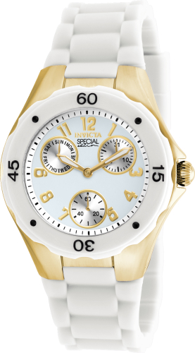 Invicta angel watch white and gold hotsell