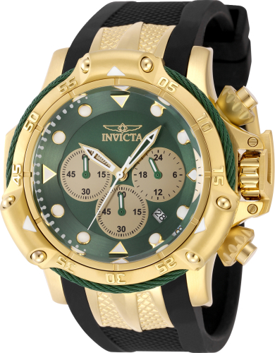 魚うおうお Invicta Bolt Koi Fish Chronograph Black Dial Men's Watch