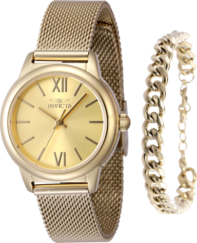 Invicta Angel Women\'s Watch - 36mm, Gold (50168) Invicta Angel 50168 is pure golden elegance with a jewelry  main image 3