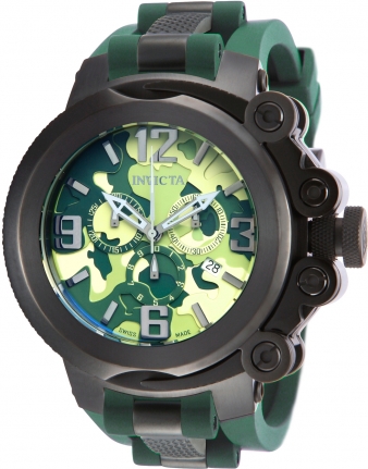 Invicta shops Coalition Forces Quartz Watch in Black/Green