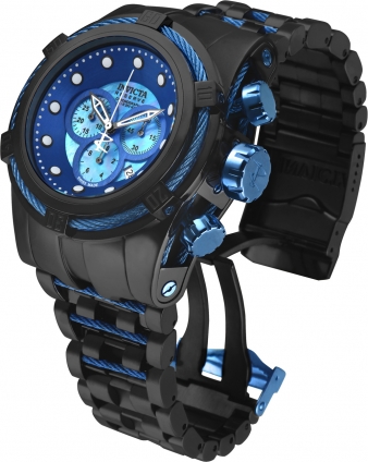 Black and 2025 blue invicta watch