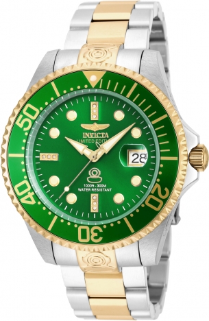 Invicta green dial on sale watch