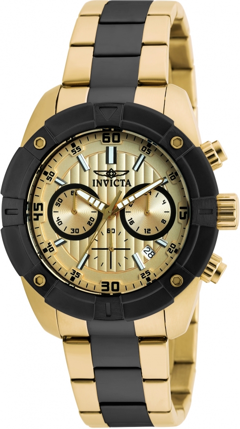 INVICTA クロノグラフ ゴールド ブラック Specialty model 21616 | InvictaWatch.com