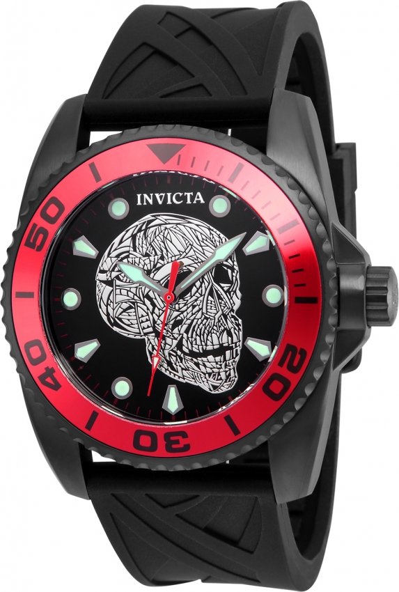 レッドスカルウアモウ（オリジナルペイント？） Artist Series model 22196 | InvictaWatch.com