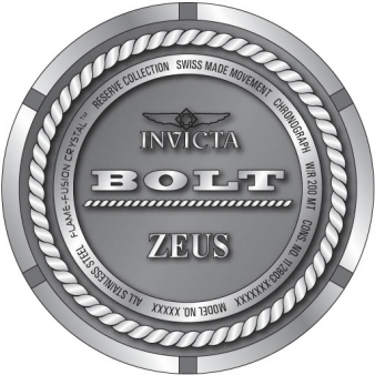 アメリカンINVICTA BOLT ZEUS 22839 - 金属ベルト