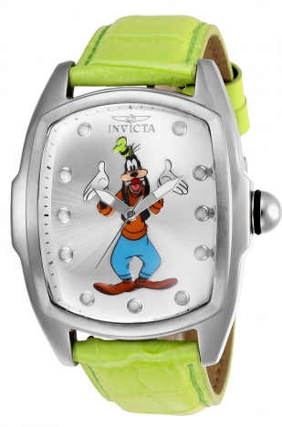 Walt Disney Goofy Gold Tone Style Time Works Watch Brown Strap Theme Park  Resort | eBay