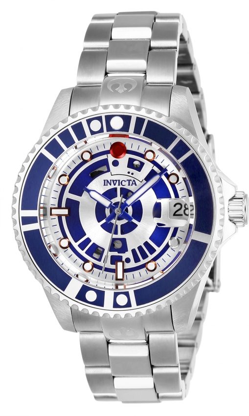 Disney Star Wars Silvertone Alloy Men's Leather R2-D2 Watch - 20392186 | HSN