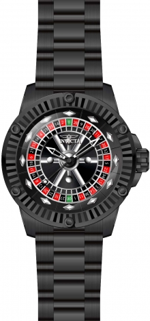Invicta Men's Automatic Watch - Specialty Casino Black Steel Bracelet