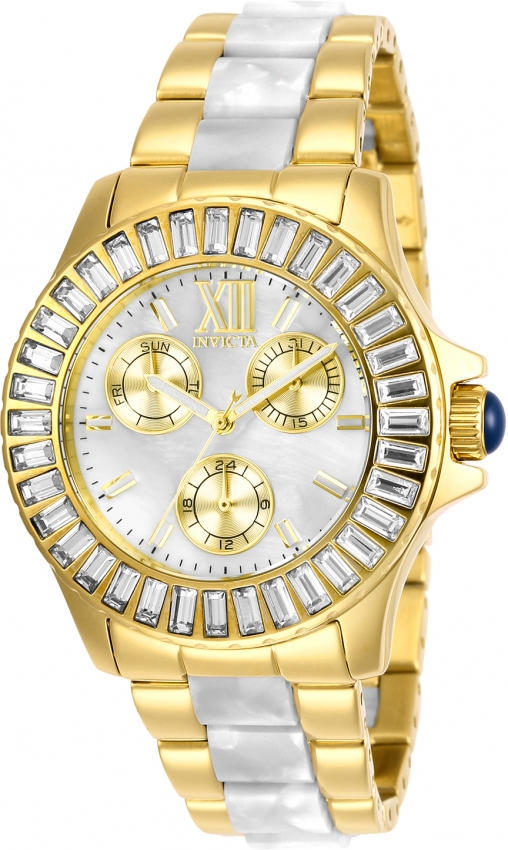 Invicta Women's hotsell Watch 28654 Angel 38mm Mother of Pearl Dial Gold Tone Steel 38mm