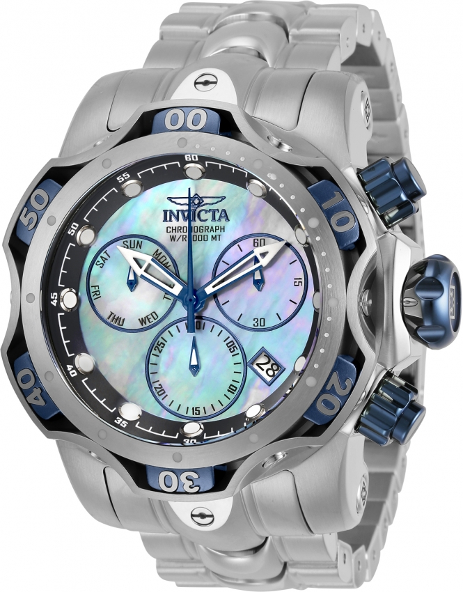 invicta mother of pearl men's watch