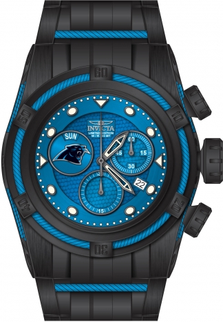 Invicta Women's NFL Carolina Panthers Quartz Strap Watch (33096) 