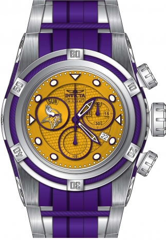 Invicta NFL Minnesota Vikings Men's Watch - 43mm, Steel, Gold (42473)