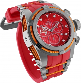 Invicta NFL Tampa Bay Buccaneers Chronograph Quartz Red Dial Men's Watch 41811