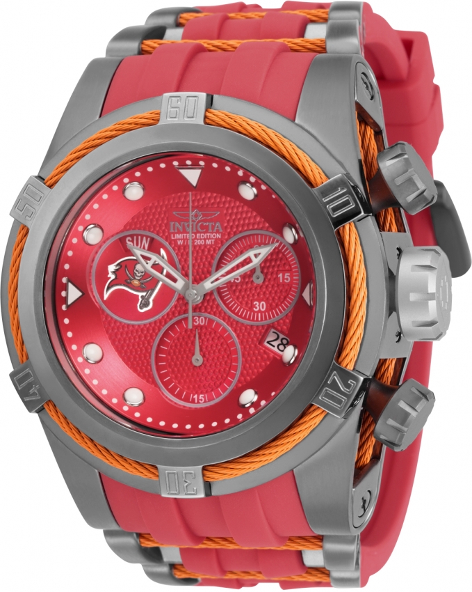 Invicta NFL Houston Texans Chronograph Quartz Red Dial Men's Watch 30235 