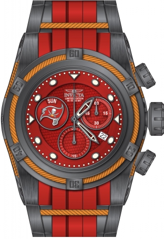 Invicta NFL Tampa Bay Buccaneers Chronograph Quartz Red Dial Men's Watch 41811