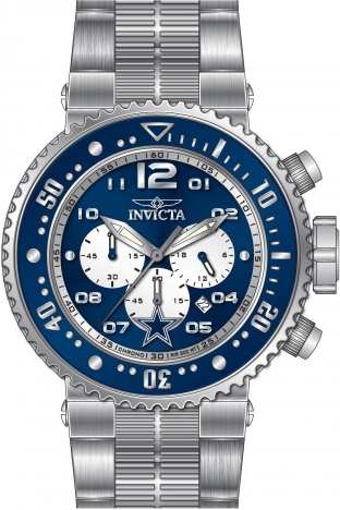 Invicta NFL Dallas Cowboys Chronograph Black Dial Mens Watch 36163