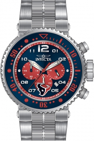 Invicta NFL Houston Texans Chronograph Quartz Red Dial Men's Watch 30235 