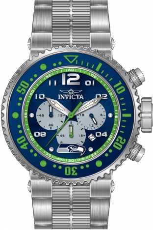 Invicta NFL Seattle Seahawks Quartz Silver Dial Men's Watch 42061  886678561087 - Watches, NFL - Jomashop