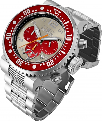 Invicta NFL Tampa Bay Buccaneers Chronograph Quartz Red Dial Men's Watch 41811