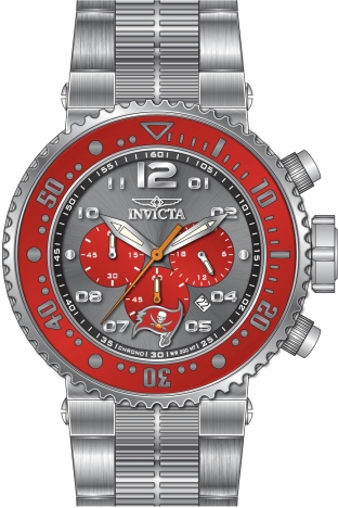 Invicta NFL Tampa Bay Buccaneers Chronograph Quartz Red Dial Men's Watch 41811