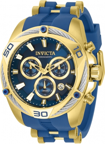 Invicta men's 50mm bolt quartz chronograph best sale