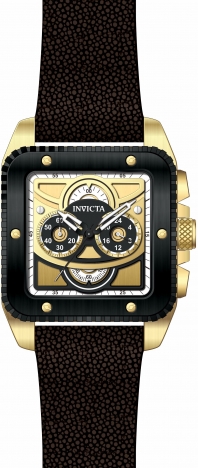 Invicta deals - CUADRO - Genuine Stingray Leather - Chronograph - mens watch