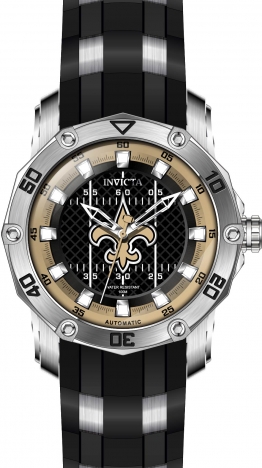 Invicta Women's 36940 NFL New Orleans Saints Quartz 3 Hand Black