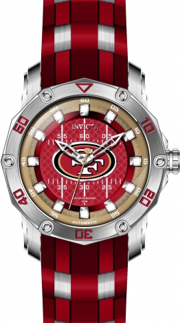 Invicta Nfl San Francisco 49ers Chronograph Quartz Red Dial Watch