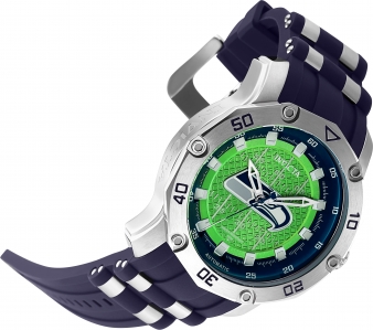 Invicta NFL Seattle Seahawks Men Silver-tone Dial Men's Watch 35869  886678439041 - Watches, NFL - Jomashop