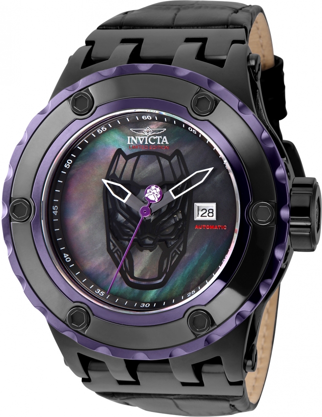 内祝い 限定モデル☆ブラックパンサー☆自動巻 INVICTA INVICTA Marvel ...