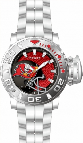 Invicta NFL Tampa Bay Buccaneers Chronograph Quartz Red Dial Men's Watch 41811