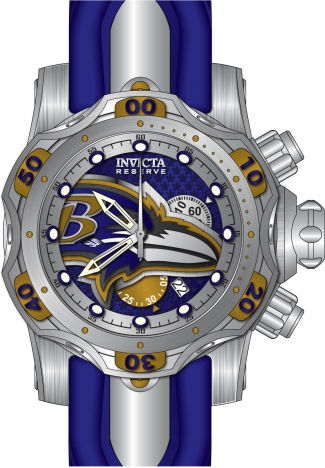 Invicta NFL Baltimore Ravens Quartz Purple Dial Men's Watch 41456  886678555321 - Watches, NFL - Jomashop