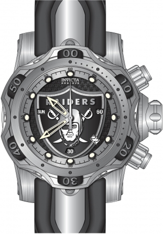 Invicta NFL Las Vegas Raiders Men's 52mm Carbon Fiber Chronograph Watch  41903