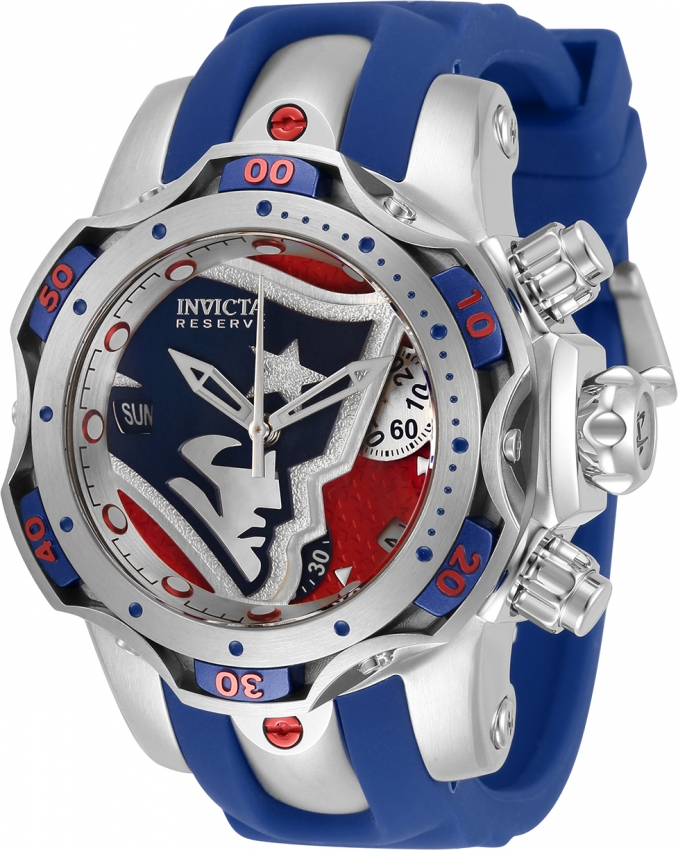 Invicta Women's 33091 'NFL' Patriots Blue Silicone Watch