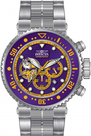 Invicta NFL Minnesota Vikings Automatic Men's Watch 33023 886678389025 -  Watches, NFL - Jomashop