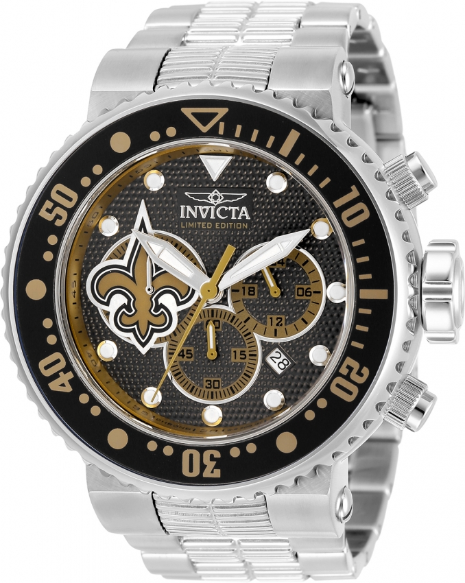 Invicta NFL - New Orleans Saints 35858 Men's Quartz Watch - 52mm