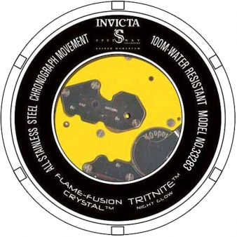 Invicta 33283 Speedway Quartz Multifunction Black Dial Men's Watch. NEW purchases SEALED