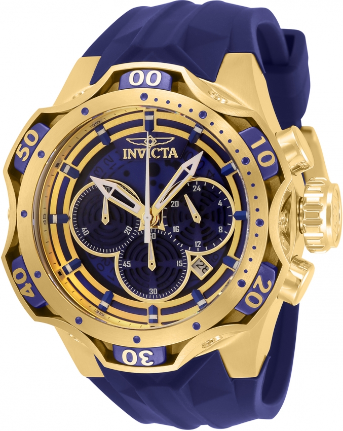 Invicta blue best sale and gold