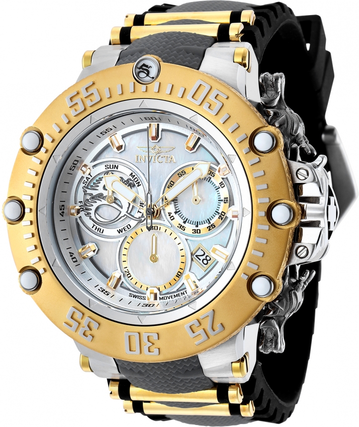 invicta gold plated men's watch