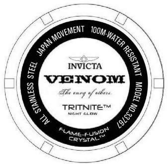 Invicta Venom 33767 Men's Round Analog shops Two-Tone Stainless Steel Watch