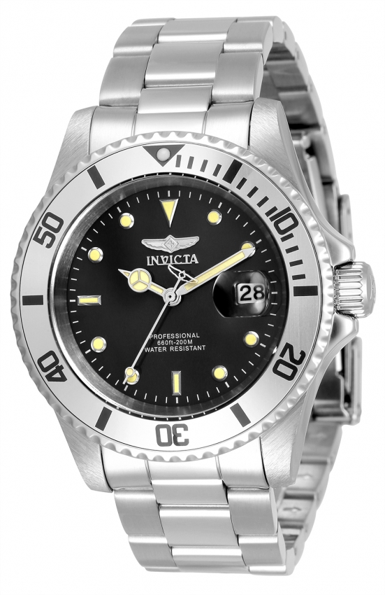 INVICTA Orologio Uomo 33943 – Quarzo Giapponese, Cinturino In Acciaio Inossidabile, Argento