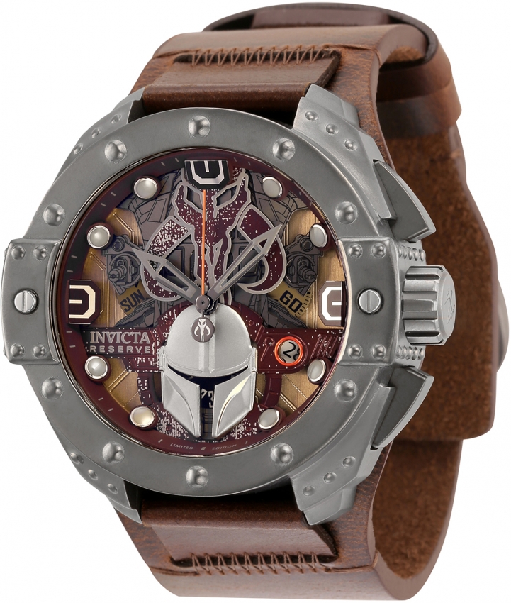 invicta leather band watches