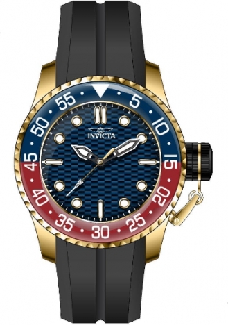 Invicta Men's 27660 Pro Diver Quartz 3 Hand Blue White Red Yellow Ocean Blue Dial Watch Invicta Men\u0027s 27660 Pro Diver Quartz 3 Hand Blue, White, Red