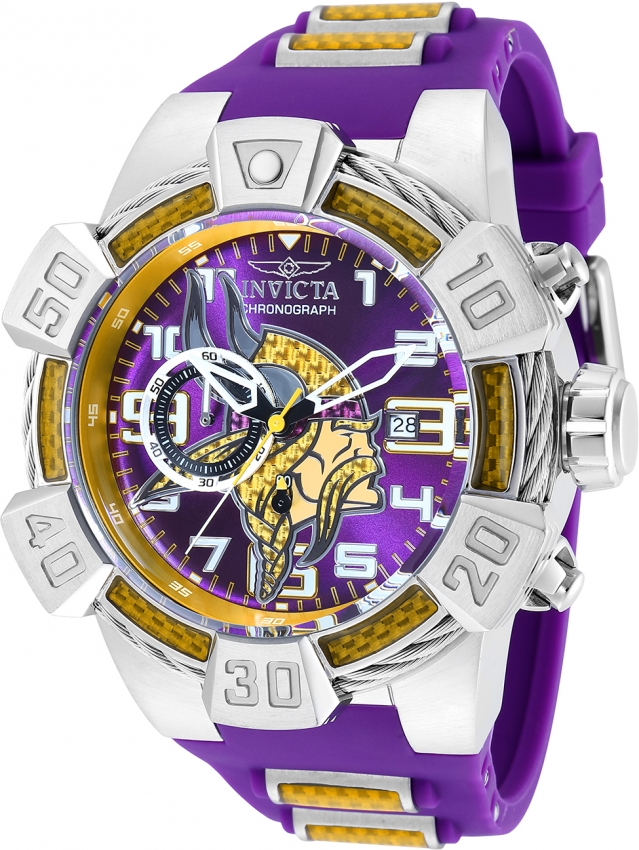 Invicta NFL Minnesota Vikings Men's Watch - 43mm, Steel, Gold (42473)