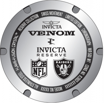 INVICTA VENOM HYBRID NFL LAS VEGAS RAIDERS MODEL 36149 for sale