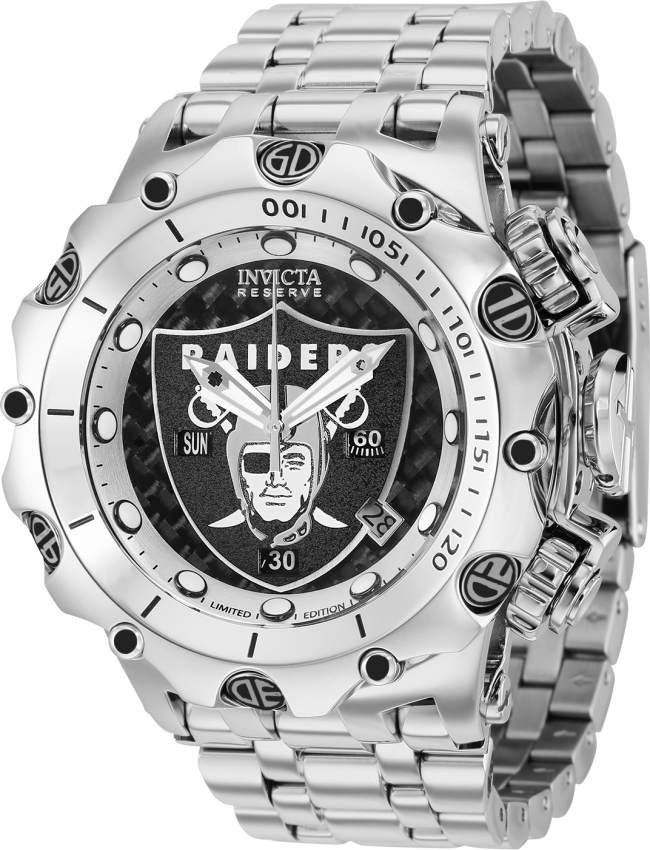 Invicta NFL Las Vegas Raiders Quartz Black Dial Men's Watch 41473